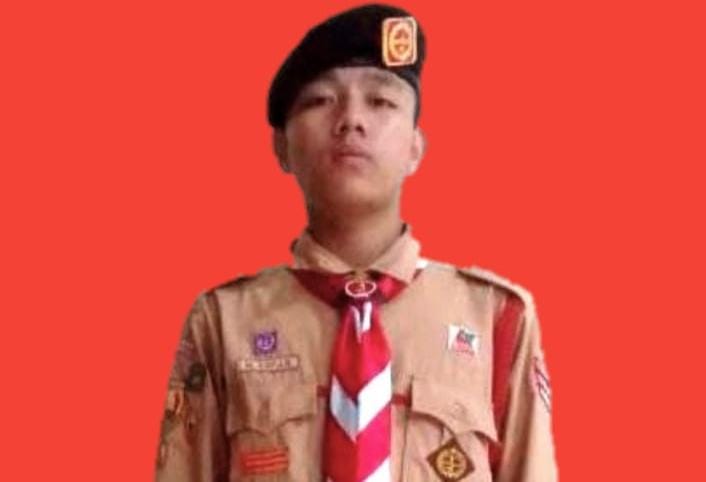 Arfan, Siswa MTs Syamsul Ulum Lolos Menjadi Petugas Upacara Jambore Nasional XI 2022